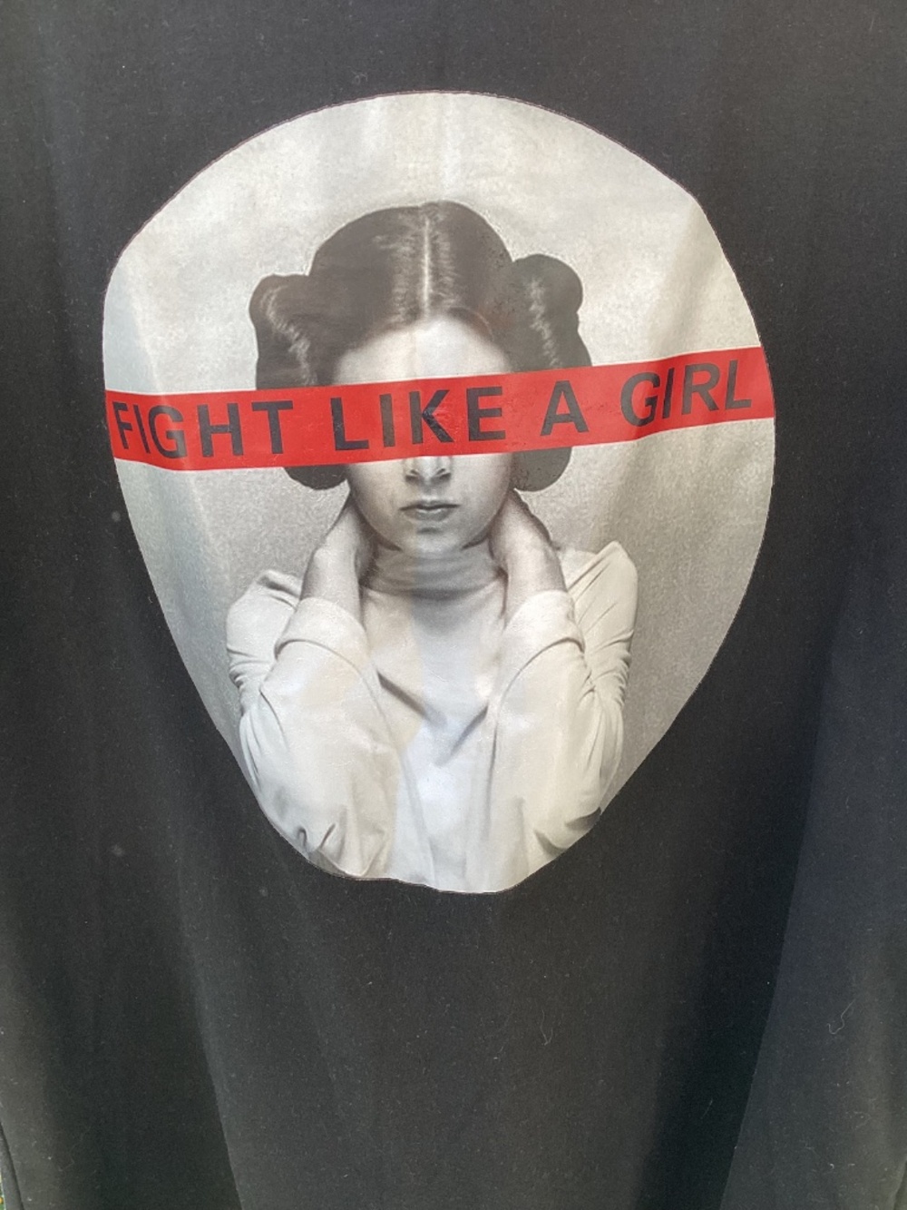 KATE HEWKO rare graphic “Fight like a Girl” t shirt. Small. black - Picture 7 of 9
